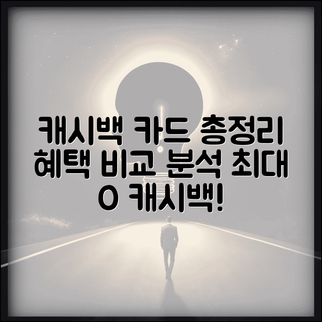 캐시백 카드 비교 | 카드사별 캐시백 혜택 완벽정리