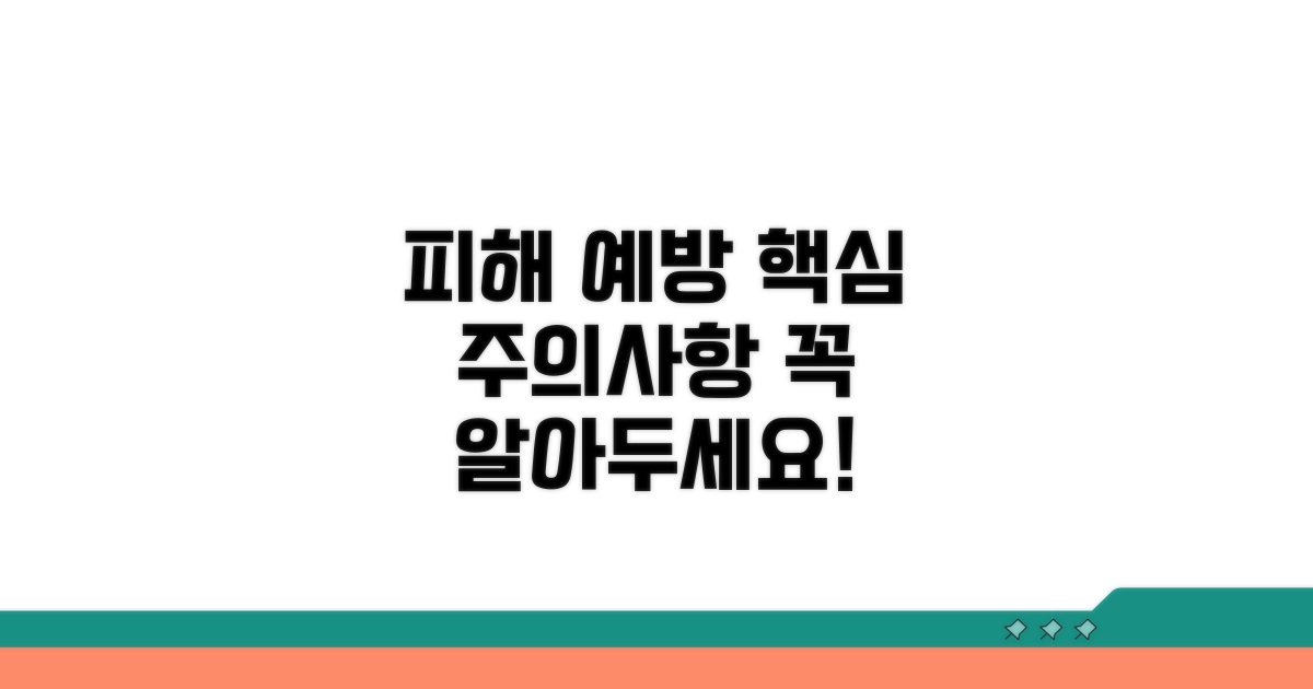 피해를 막는 주의사항 가이드