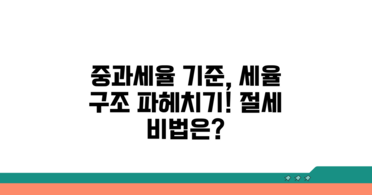 중과세율의 적용 기준과 세율 구조
