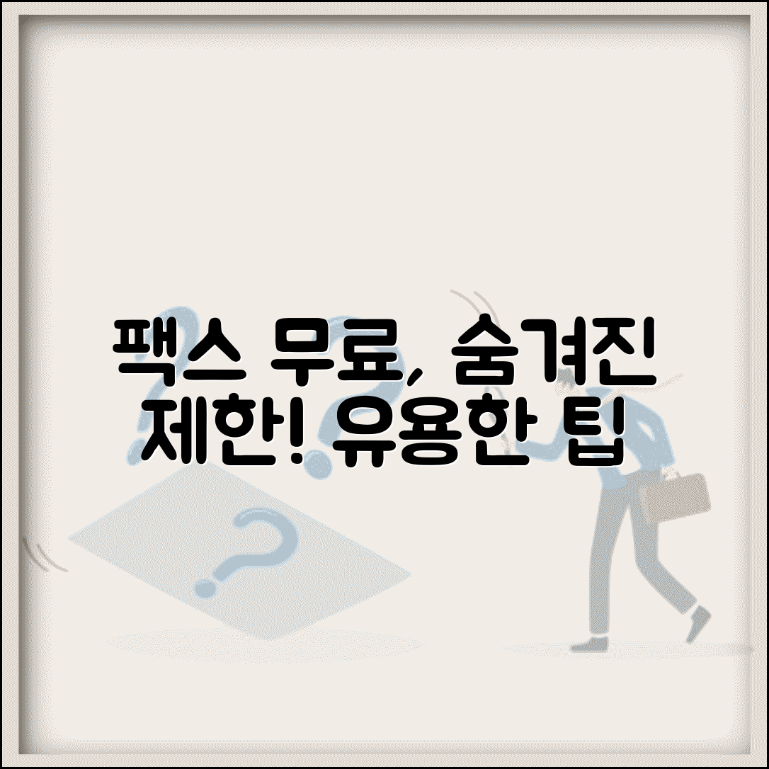 팩스보내기 무료 서비스의 숨겨진 제한사항 | 알아두면 유용한 팁