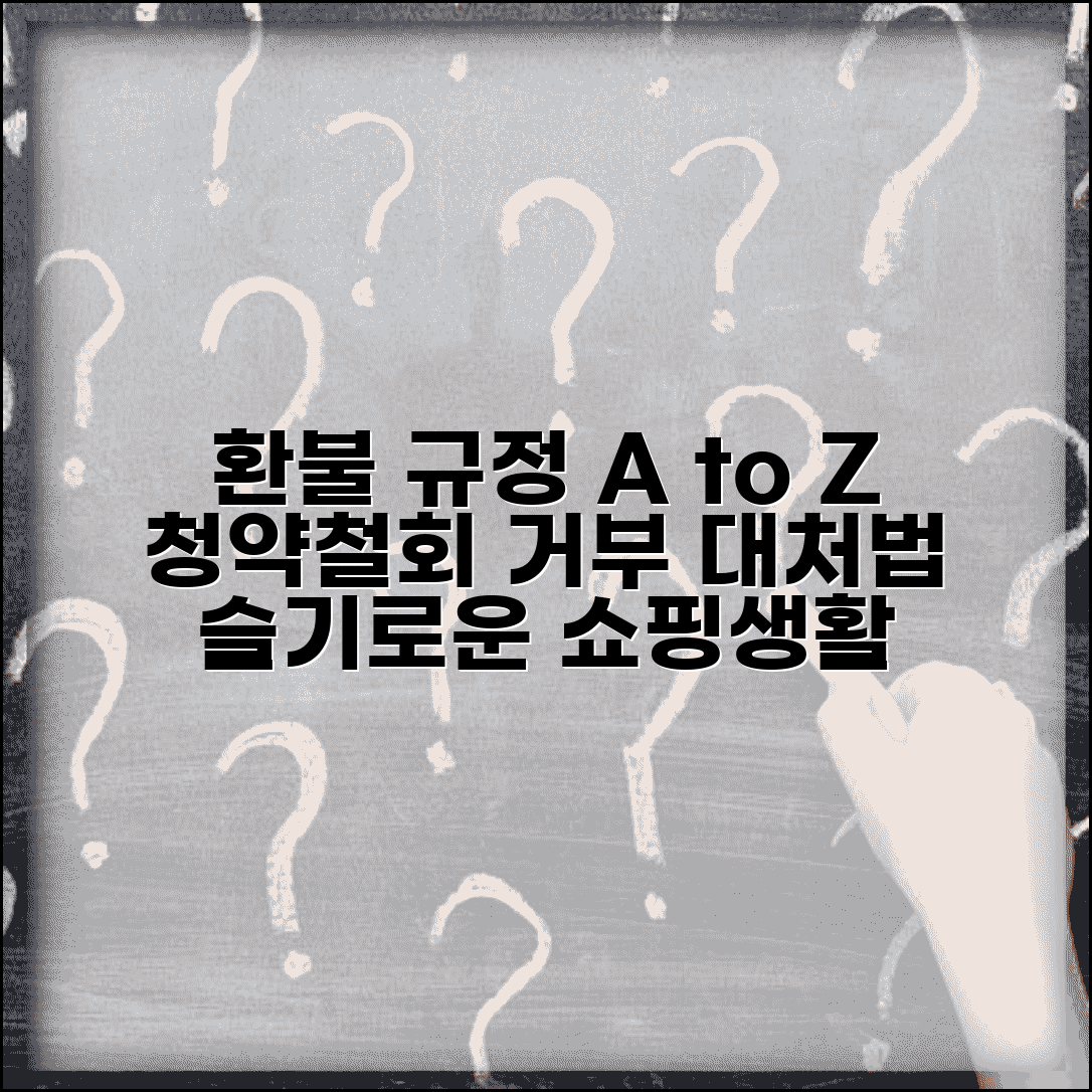 전자상거래 환불 규정 | 온라인 쇼핑 청약철회와 환불 거부시 대처법