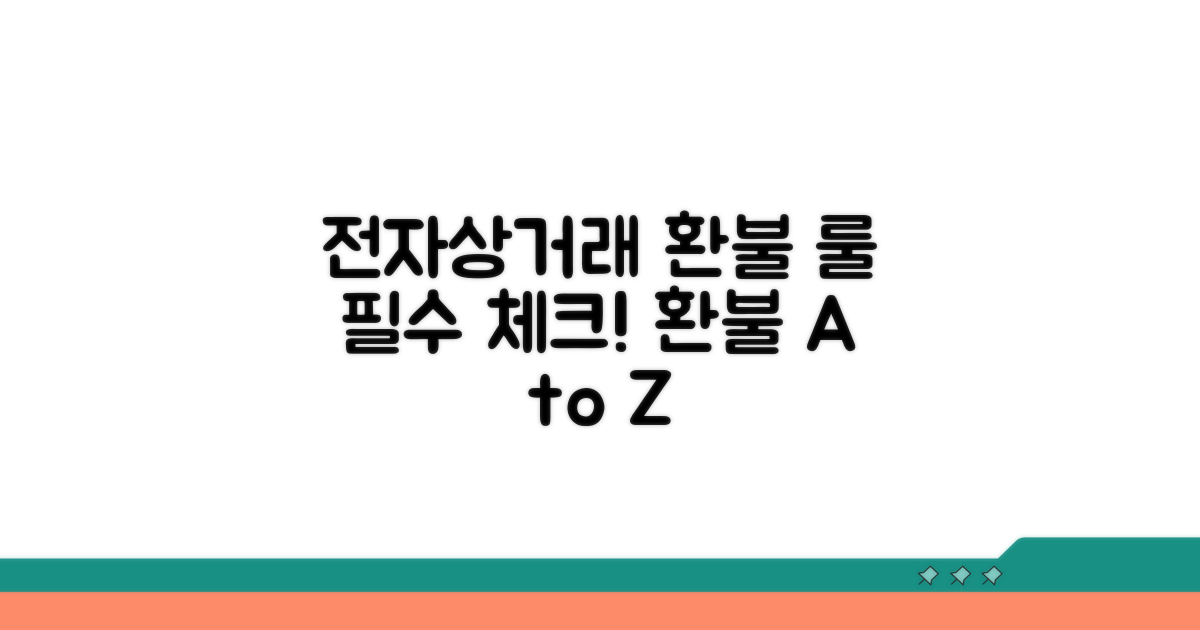 전자상거래 환불 기본 규정
