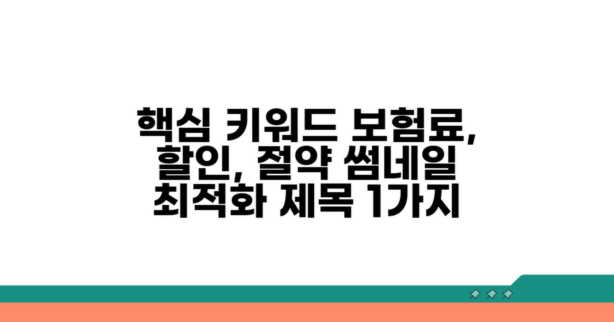 할인 혜택으로 보험료 절약하는 법