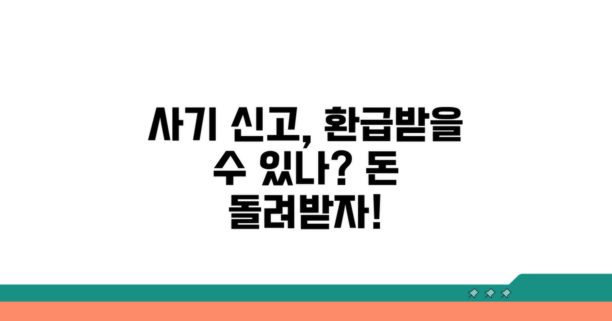 사기 신고 시 환급 가능할까