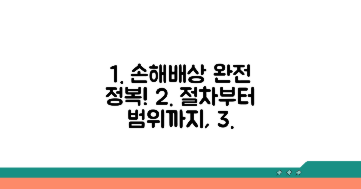 손해배상 청구 절차와 범위