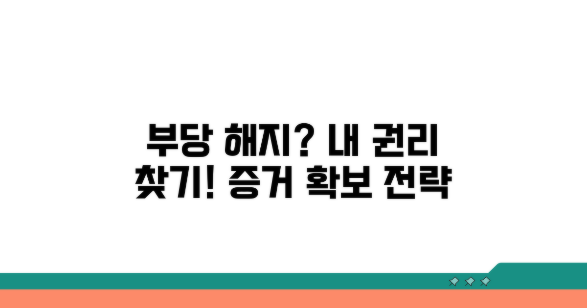 부당 해지 시 대응 절차와 핵심 증거