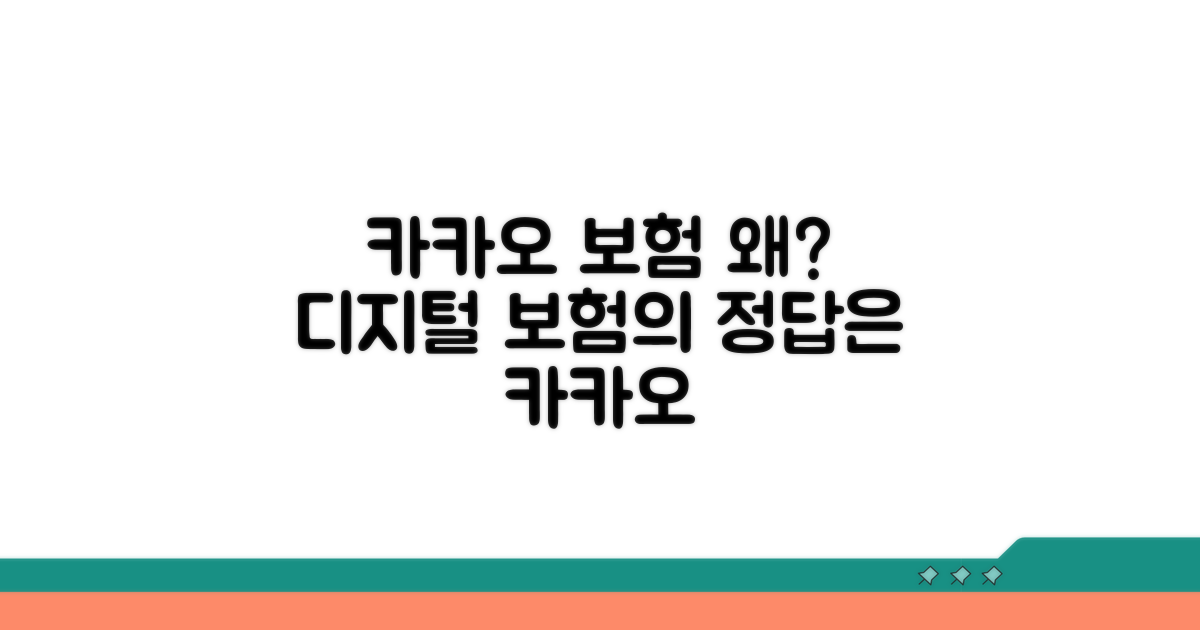 디지털 보험, 왜 카카오로?