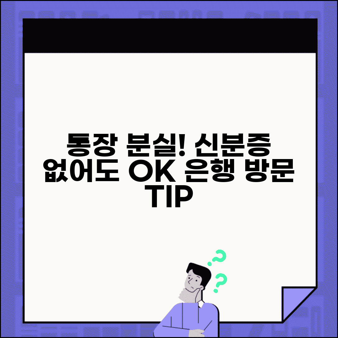 통장 잃어버렸을때 재발급 | 신분증 없을때 은행 방문 방법