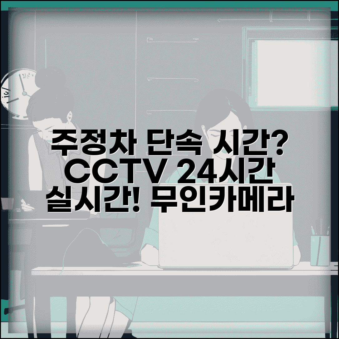 주정차단속시간 무인카메라 운영 | CCTV 단속 시스템 24시간 운영과 실시간 단속 현황