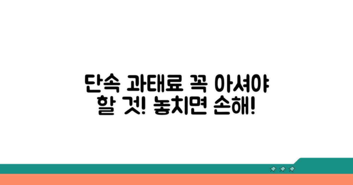 단속 대상 및 과태료 안내
