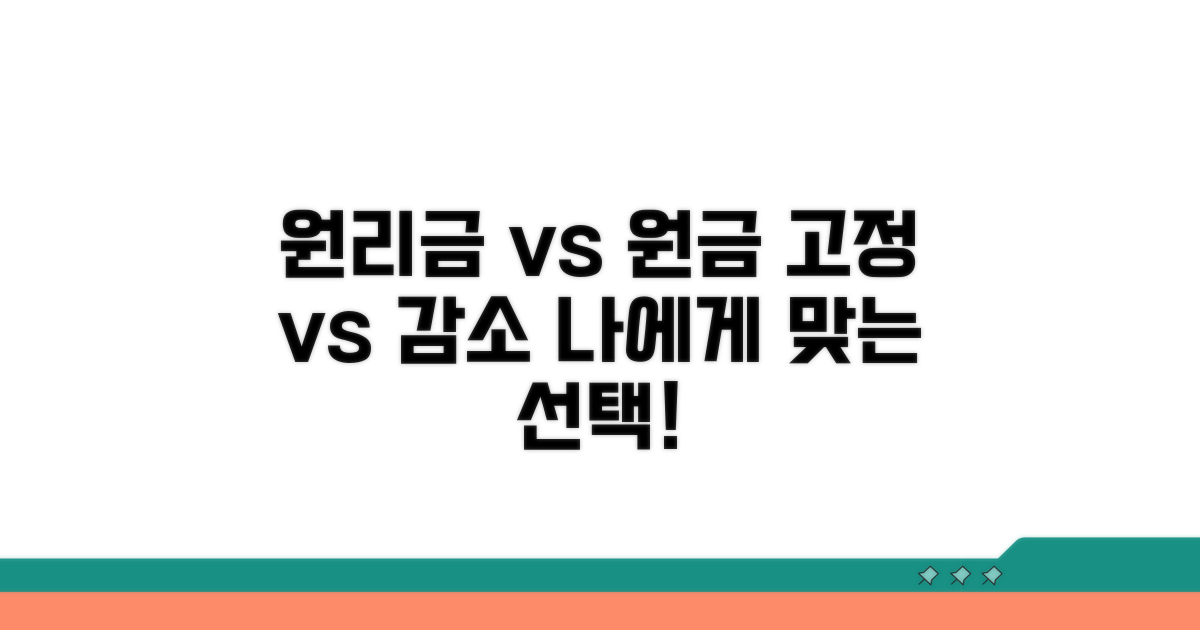 원리금균등 vs 원금균등, 차이점과 장단점