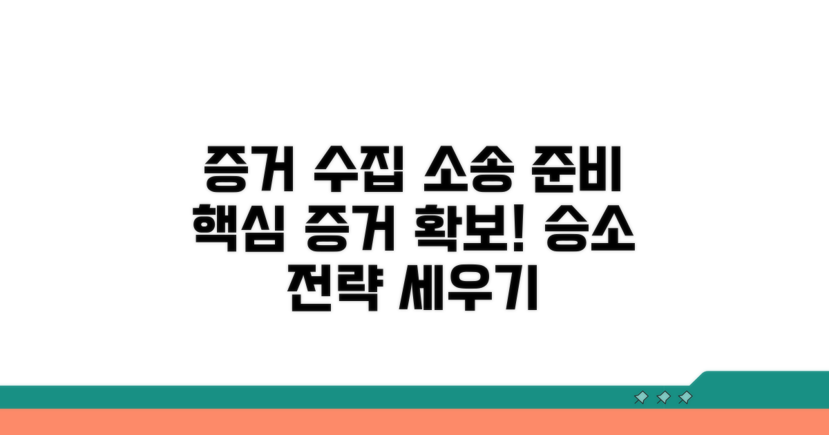 증거 자료 수집과 소송 준비