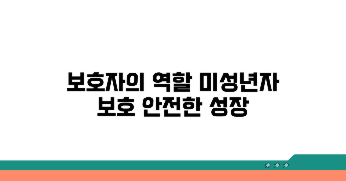 미성년자 보호 위한 보호자 역할
