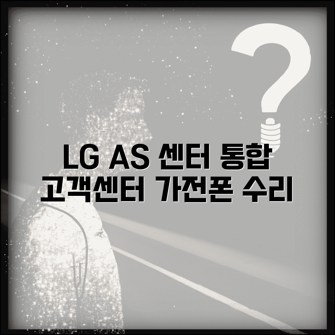 LG AS센터 LG전자 공식 수리 | 가전제품부터 휴대폰까지 LG 통합 고객센터 이용법