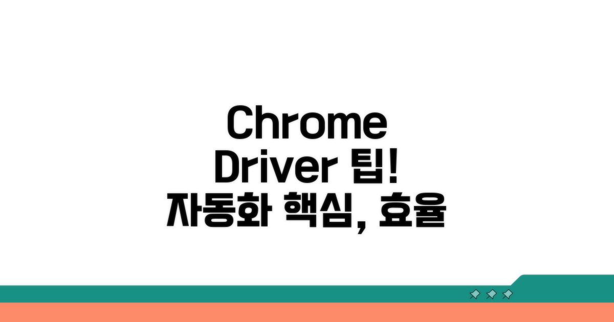 Chrome 드라이버 활용 팁