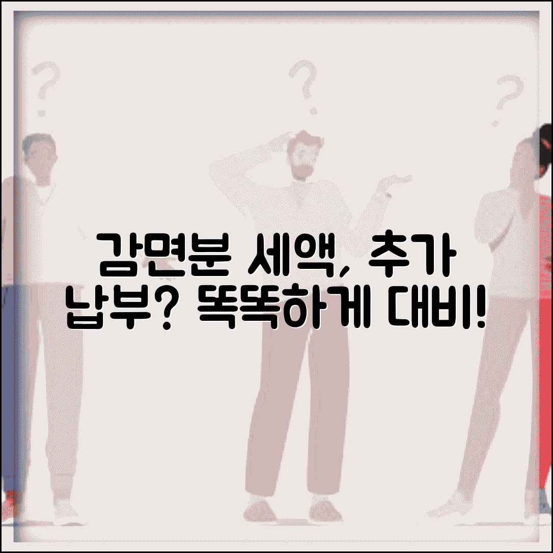 감면분 추가납부세액 개념과 적용 방법
