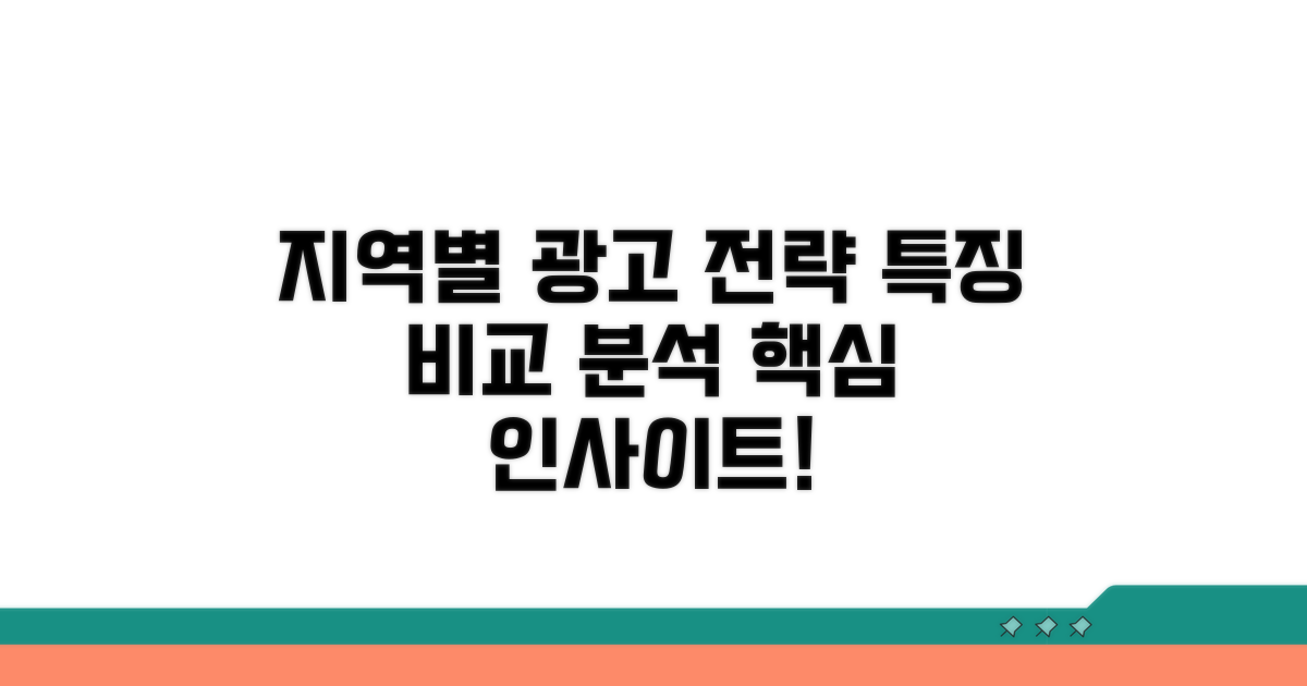 지역별 광고 특징 비교 분석