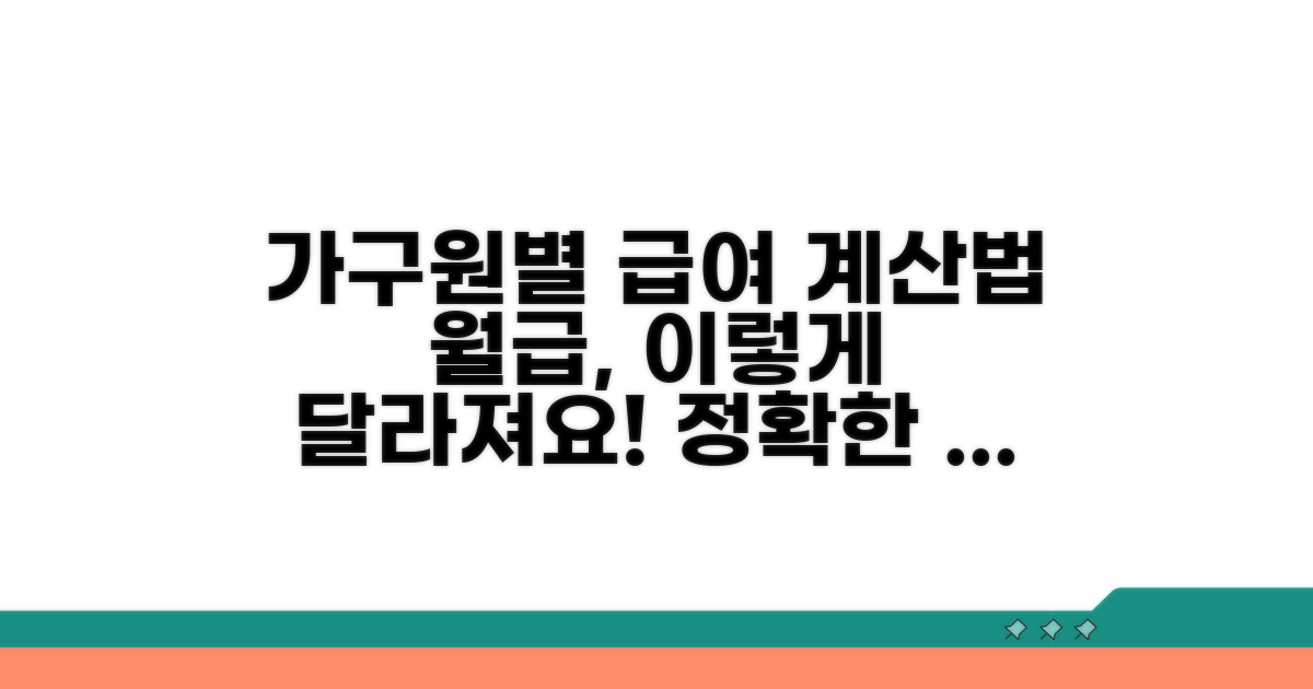 가구원수별 급여액, 어떻게 계산될까?