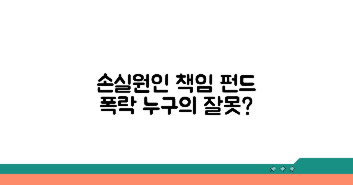 펀드 손실 원인과 운용사 책임