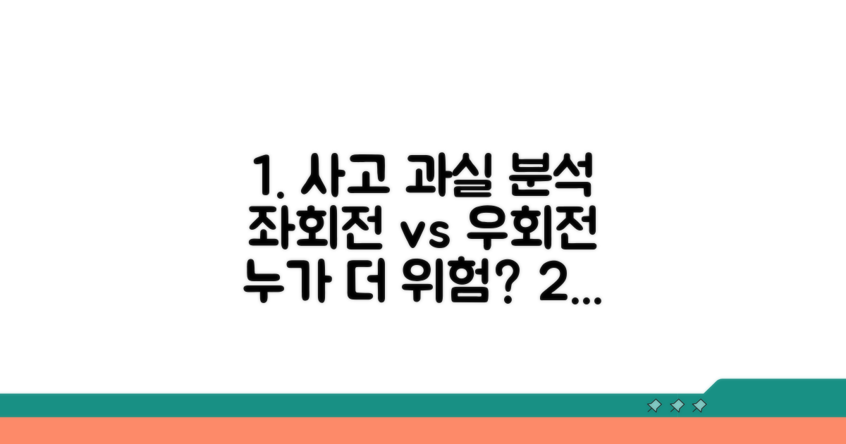 좌회전 우회전 사고 과실 분석