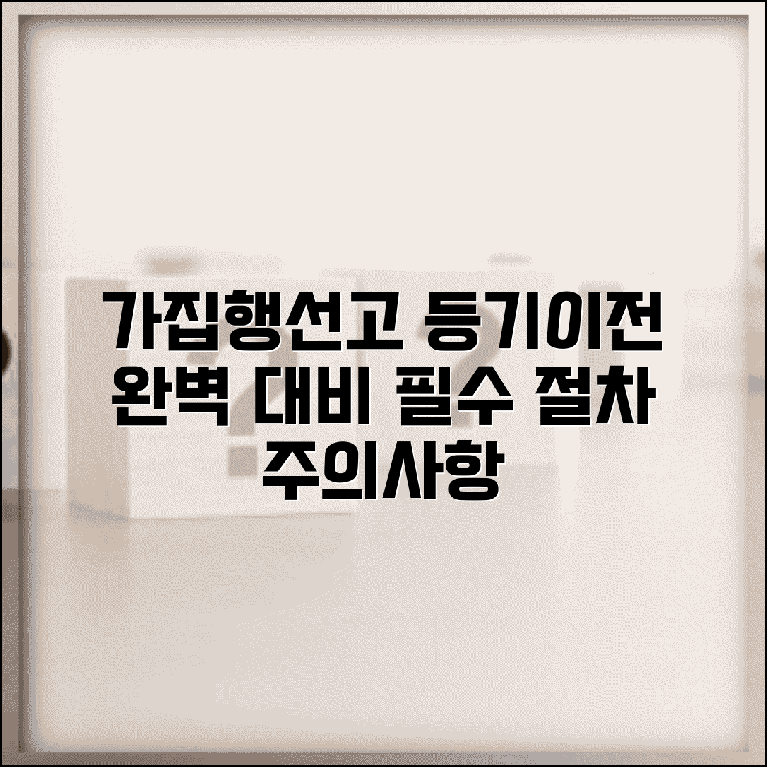 소유권이전등기 가집행 선고 | 가집행부 판결, 필수 절차 및 주의사항 총정리