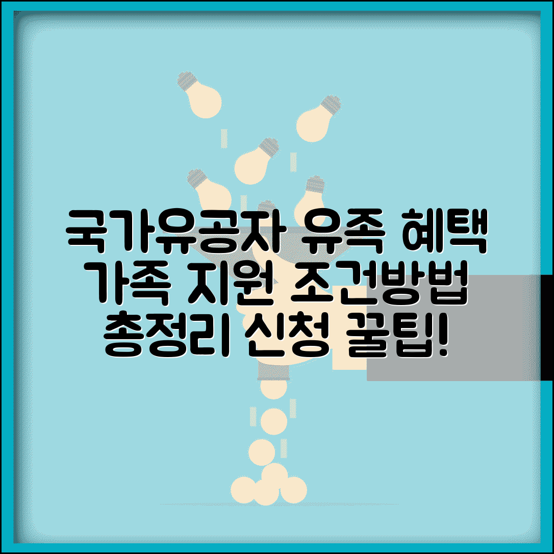 국가유공자 유족 혜택 총정리 | 국가유공자 가족 지원 조건 및 신청 방법 알아보기