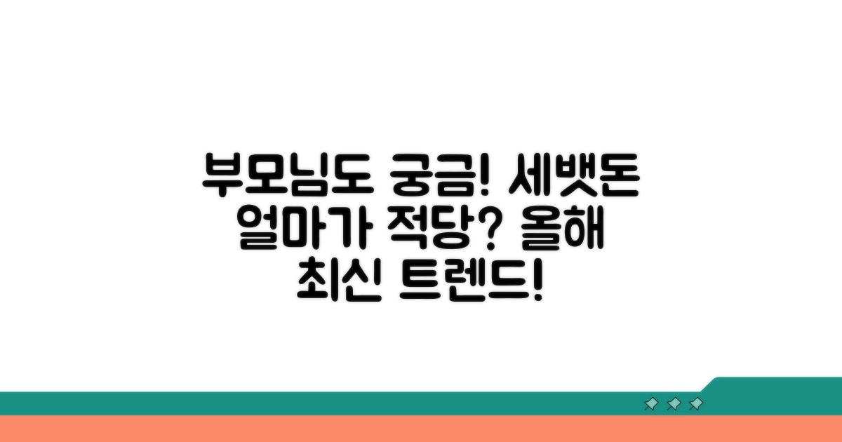부모님도 궁금해하는 세뱃돈 금액