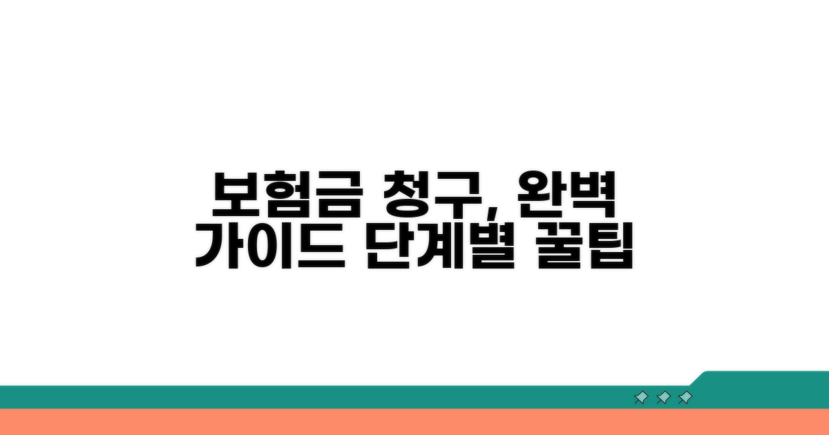 보험금 청구 절차, 단계별 완벽 안내