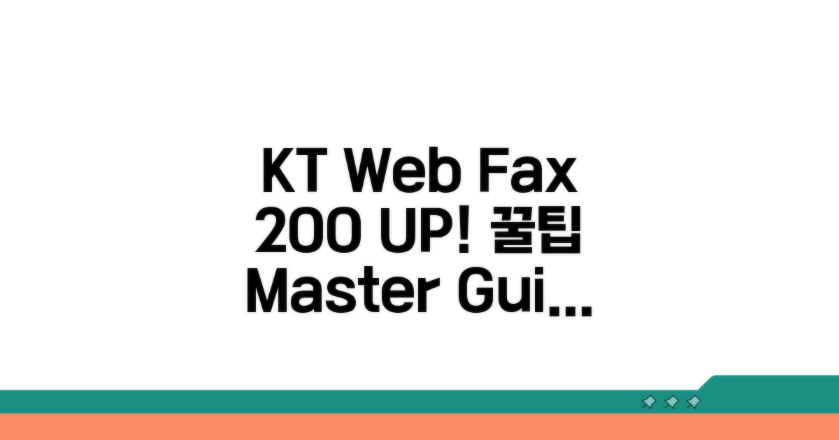 KT 웹팩스 200% 활용 꿀팁