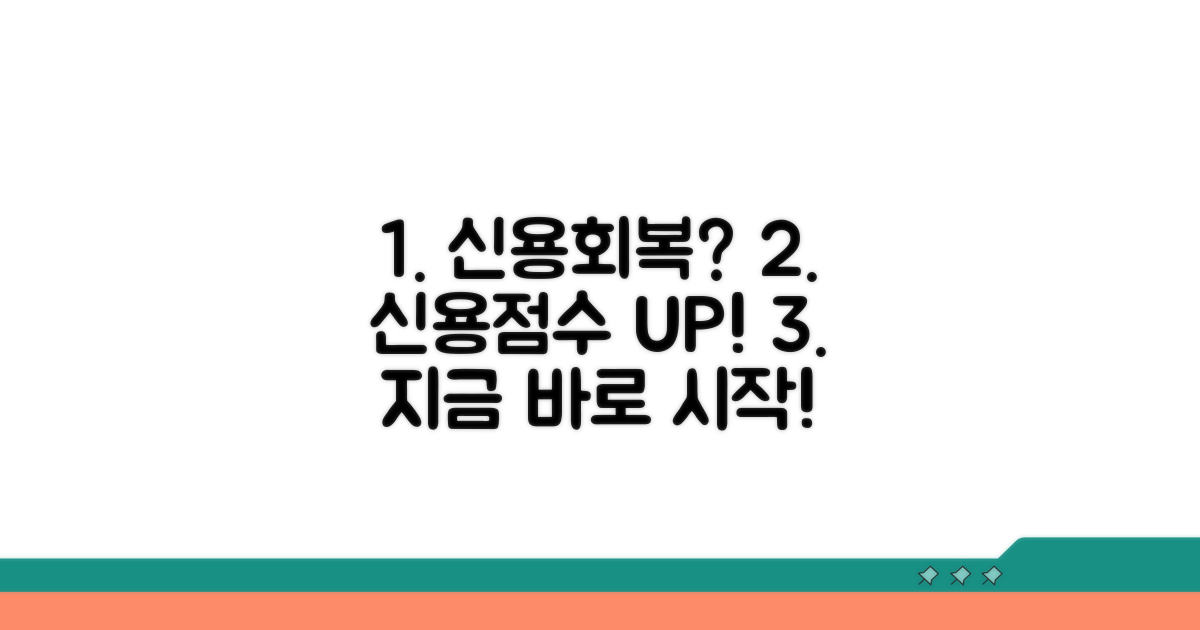 신용불량자, 신용점수 회복 방법