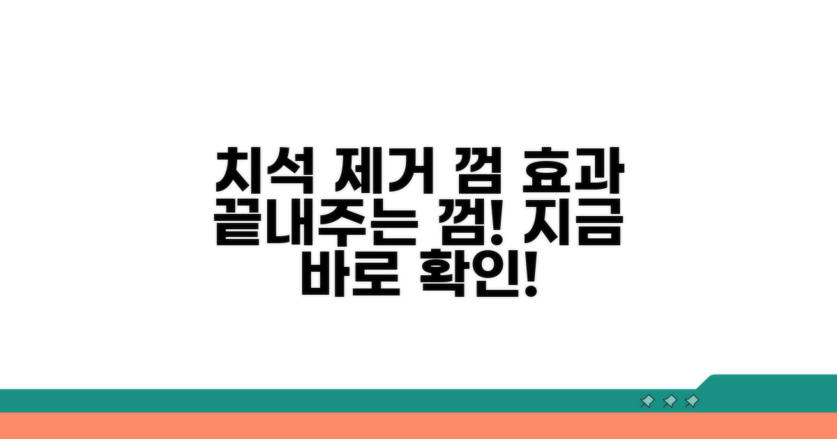 치석 제거 효과 좋은 껌 바로 확인