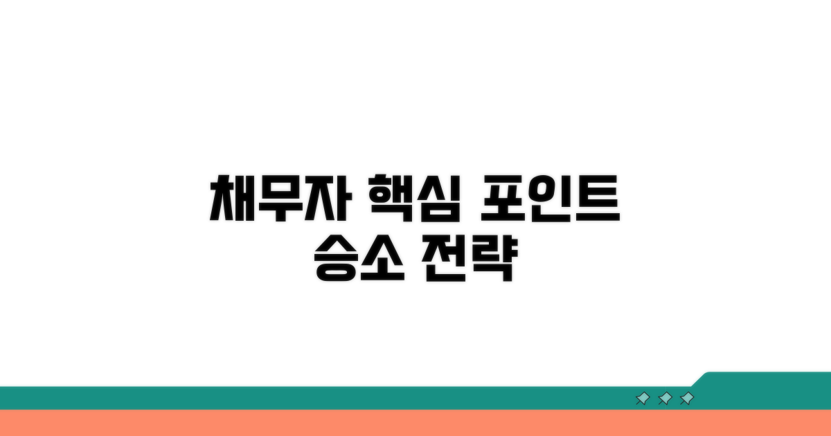 채무자 주장 준비, 핵심 포인트 짚기