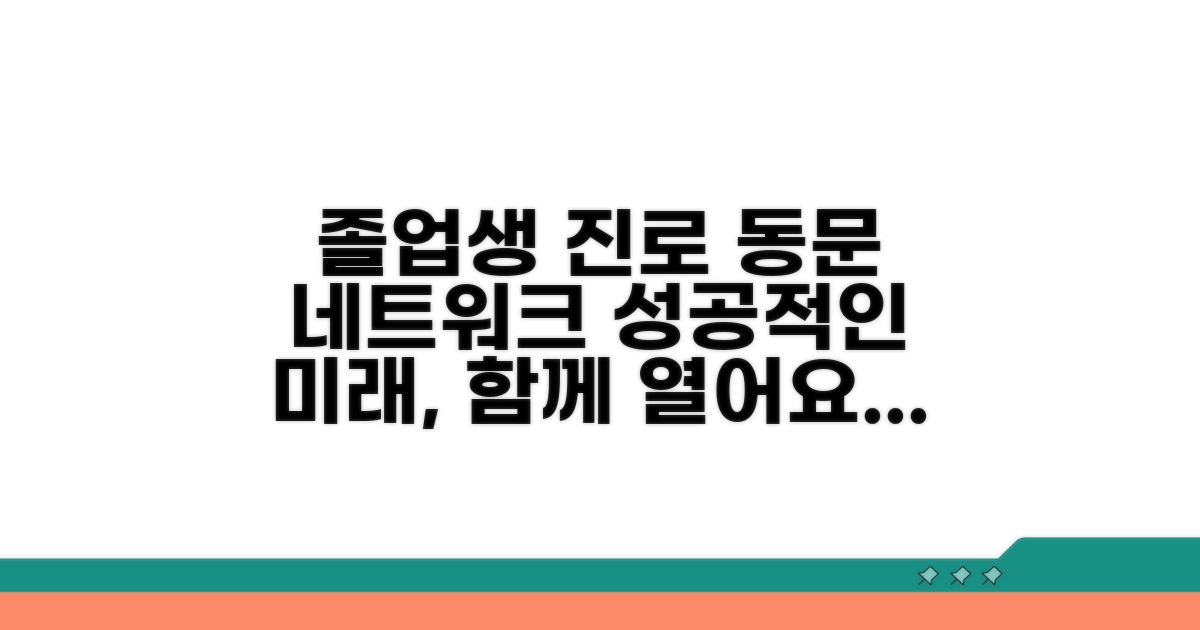 졸업생 진로 및 동문 네트워크
