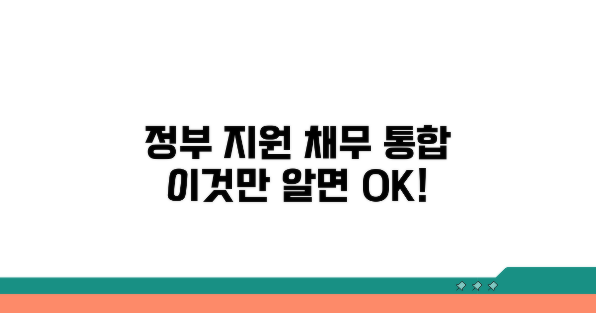 정부지원 채무통합, 이것만 알면 쉬워요