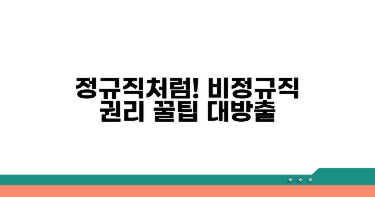비정규직 권리 찾는 꿀팁