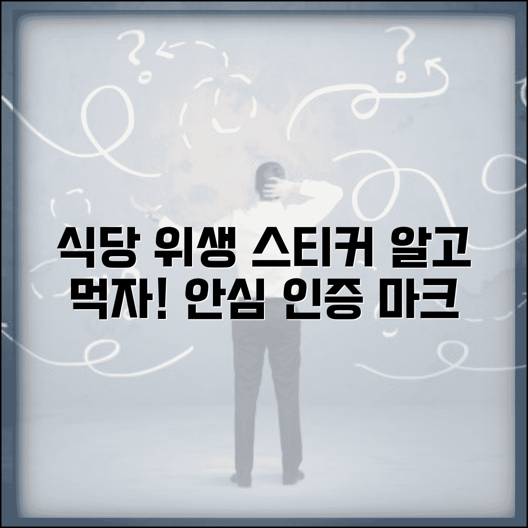 음식점 위생 등급 스티커 의미 | 식품안전관리 인증 기준