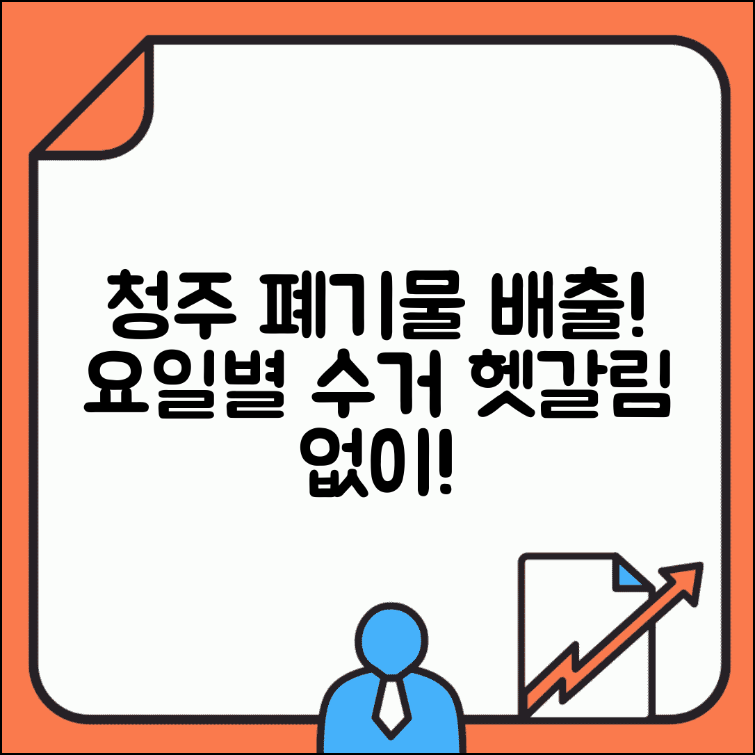 청주시 생활폐기물 배출 안내 | 지역 특화 수거 체계와 요일