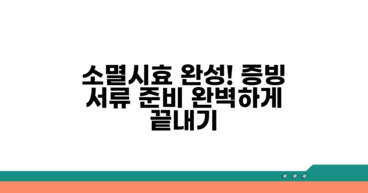 소멸 시효 완성, 증빙 서류 준비