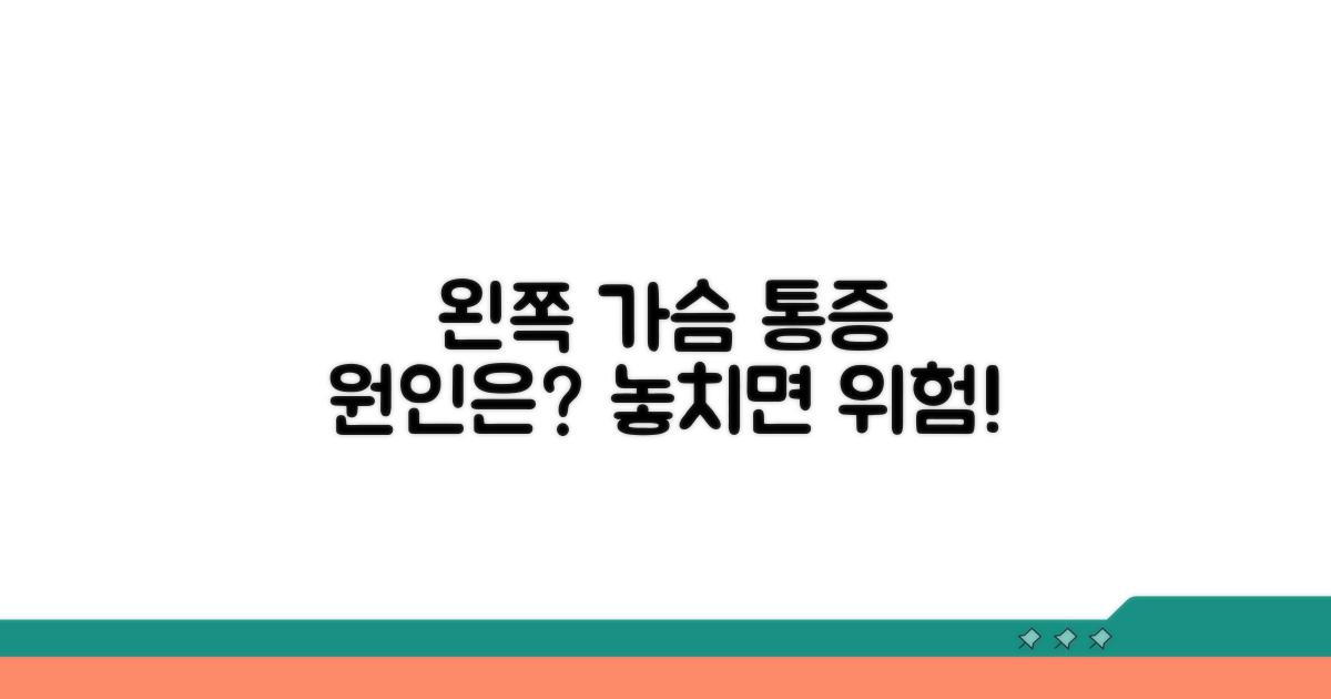 왼쪽 가슴 조이는 느낌, 원인은?