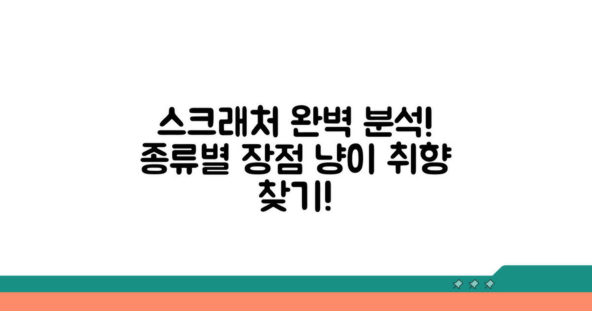 스크래처 종류별 특징과 장점