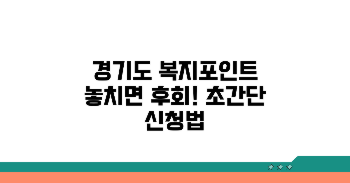 경기도 복지포인트 신청 방법