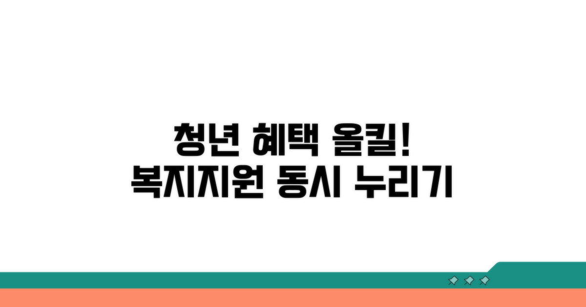 청년 지원과 복지 혜택 동시 받기