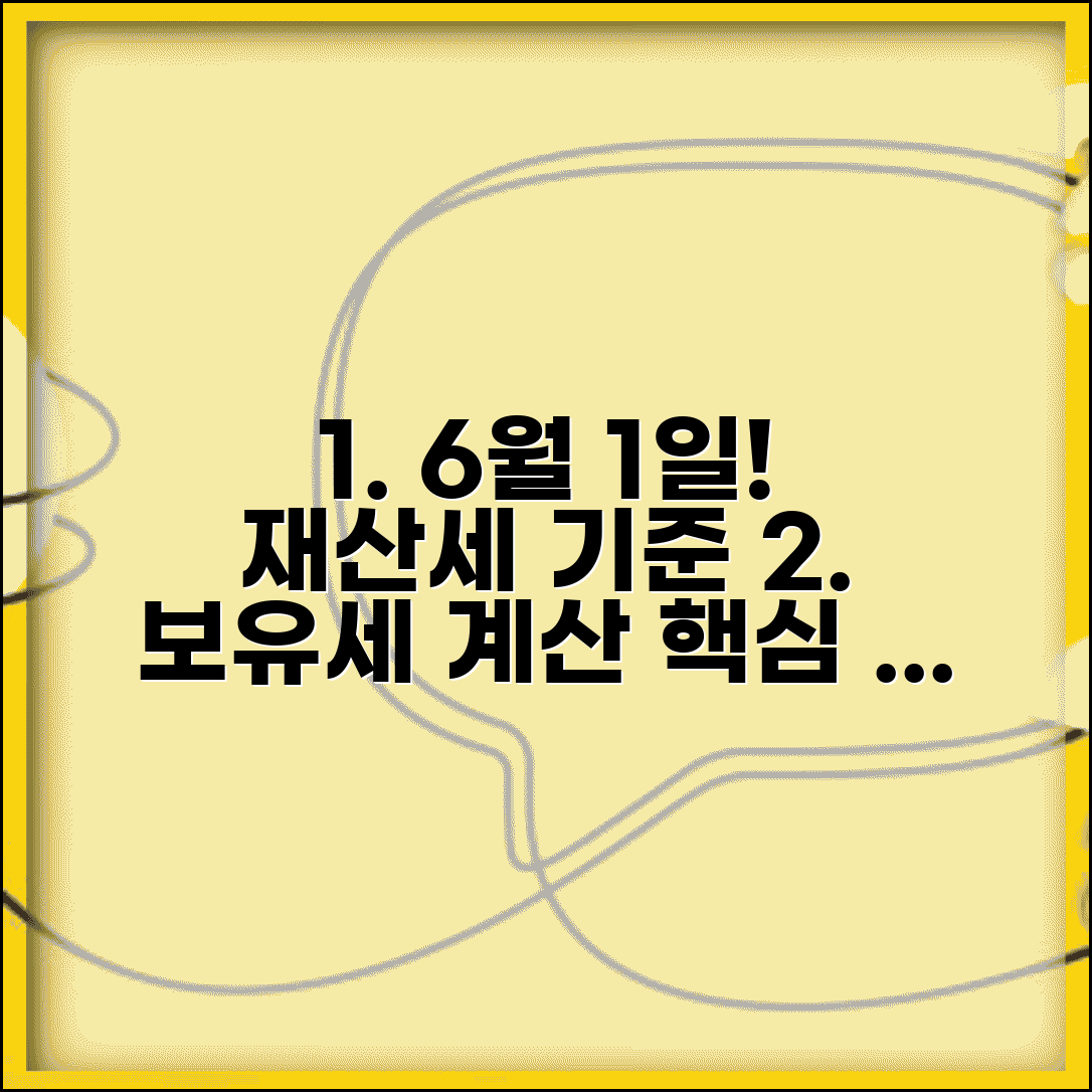재산세 기준일 및 부과기준 | 6월 1일 재산세 기준 | 재산세 과세표준 | 부동산 보유세 계산