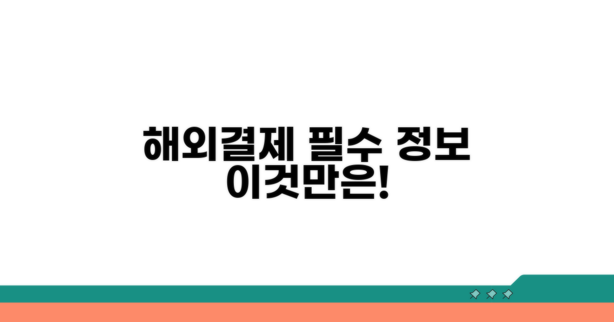 신용카드 해외 결제, 이것만은 알아두자