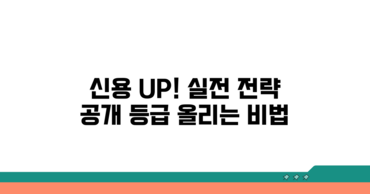 신용등급 높이는 실전 전략과 방법