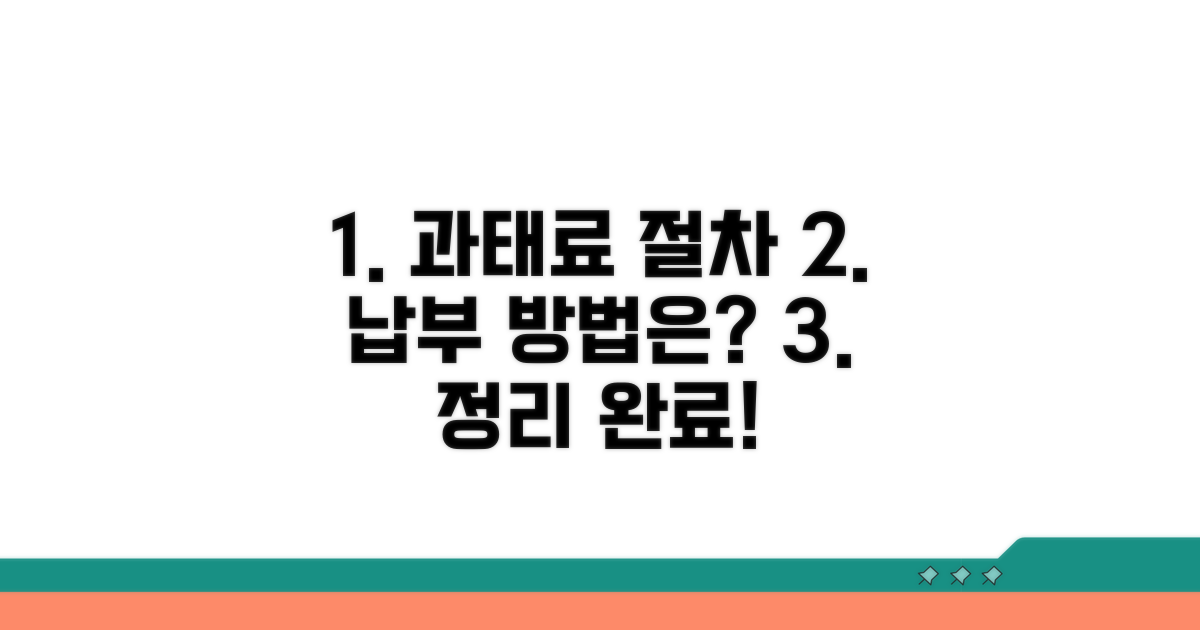 과태료 부과 절차 및 납부 방법