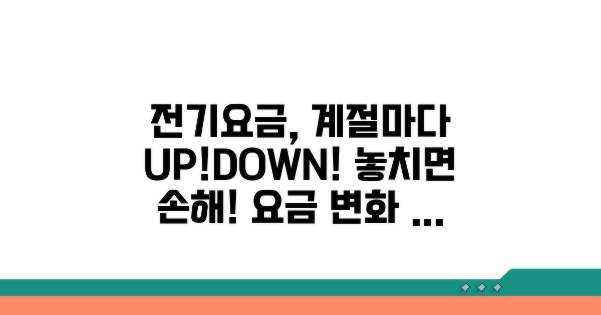 계절별 전기요금 변동 확인
