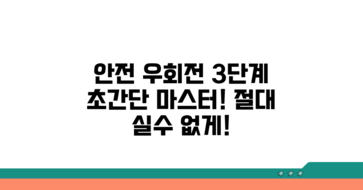 안전한 우회전, 3단계 절차 완벽 안내