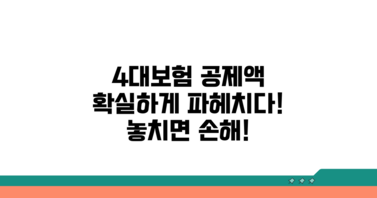 4대보험 공제액 상세 분석
