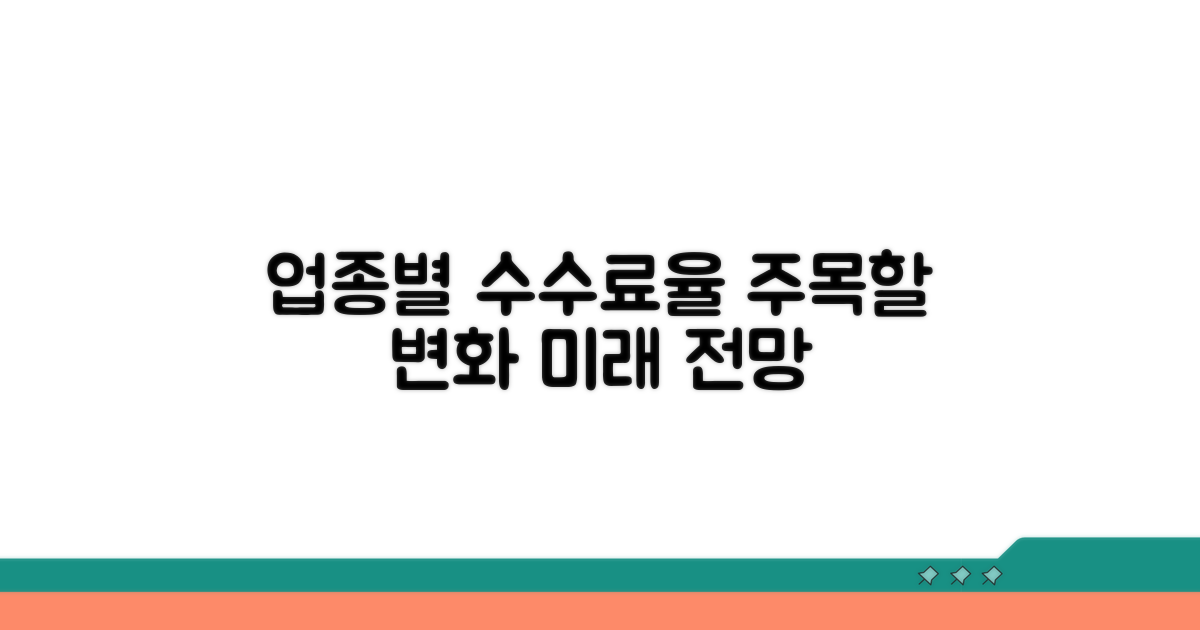 업종별 수수료율 변화 전망